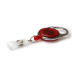Digital ID Red Translucent Carabiner Card Reels with 19mm Recess and Reinforced Straps - Pack of 50