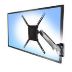 Ergotron Interactive Arm, HD flat panel bureau steun 139,7 cm (55") Muur Aluminium