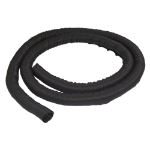 StarTech.com 6.5' (2m) Cable Management Sleeve - Flexible Coiled Cable Wrap - 1.0-1.5" dia. Expandable Sleeve - Polyester Cord Manager/Protector/Concealer - Black Trimmable Cable Organizer