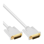 InLine DVI-D Cable 24+1 male / male DVI Dual Link white/gold 2m