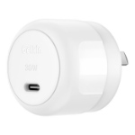 BELKIN BoostCharge USB-C PD 3.0 PPS Wall Charger 30W - White(WCA008auWH),Dynamic Power Delivery,Compact,travel-ready design,USB-C PD 3.0 Certified,2YR