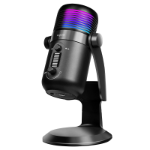 LogiLink Microphone, USB, Condenser microphone, RGB light, 192kHz, black