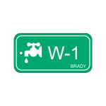 Brady ENERGY TAG-W-1-75X38MM-PP/25 non-adhesive label 25 pc(s) Green, White Rectangle
