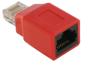 Image of DeLOCK RJ45 Crossover Adapter male - female wire connector RJ45...