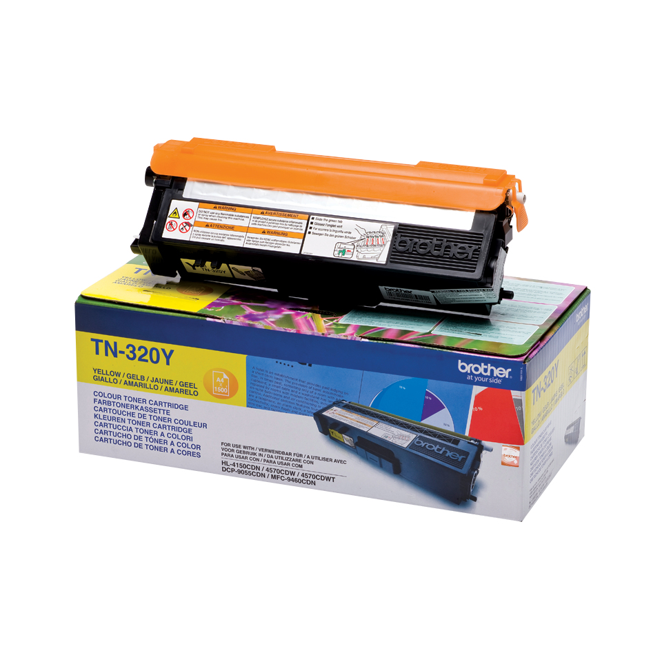 Image of Brother TN-320Y Toner yellow, 1.5K pages ISO/IEC 19798 for Brother...
