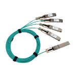 eNet Components AOC-D-4Q-400G-5M-ENC InfiniBand/fibre optic cable 196.9" (5 m) QSFP-DD 4x QSFP56 Aqua color