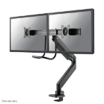Neomounts NM-D775DXBLACK Monitorarm 10-32" - gasveer - Topfix - 180°-stop