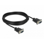 DeLOCK Serial Cable RS-232 D-Sub 9 male to male with narrow plug housing 5 m