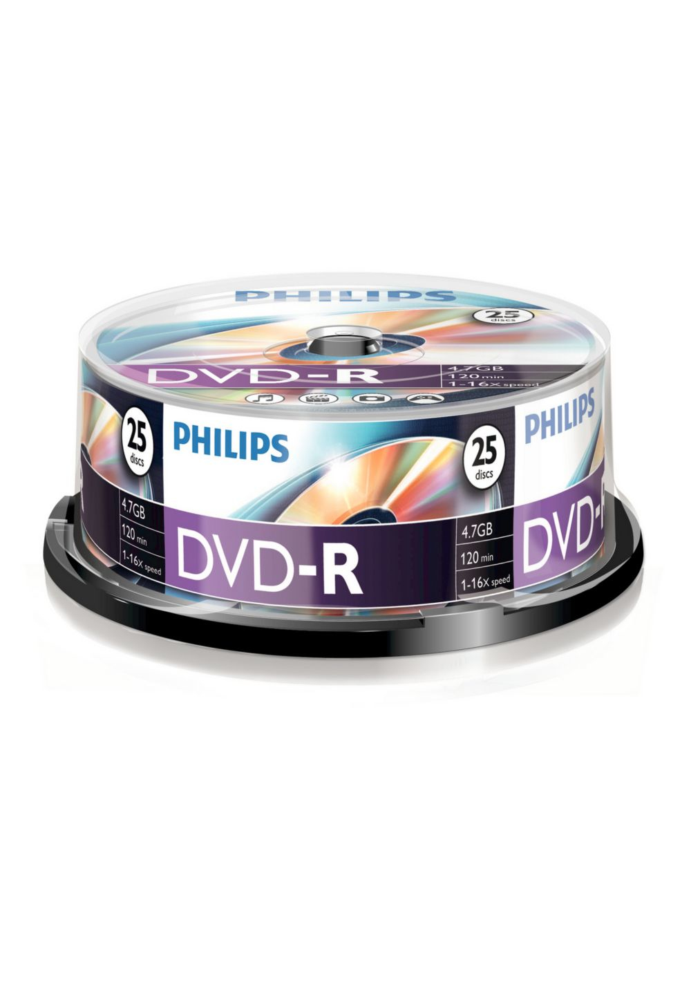 Image of Philips DM4S6B25F 4.7 GB/120 min 16 x DVD-R