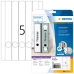 HERMA File labels A4 34x297 mm white paper matt opaque 125 pcs.