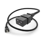 UNC PWCD-515PC19-15A-06F-BLK power cable 71.7" (1.82 m) NEMA 5-15P C19 coupler