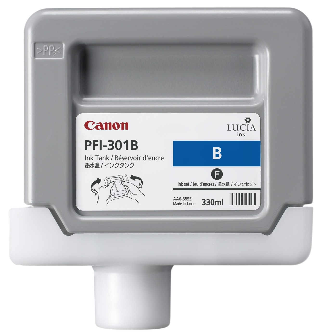 Canon 1494B001/PFI-301B Ink cartridge blue 330ml for Canon IPF 8000/8100/9000