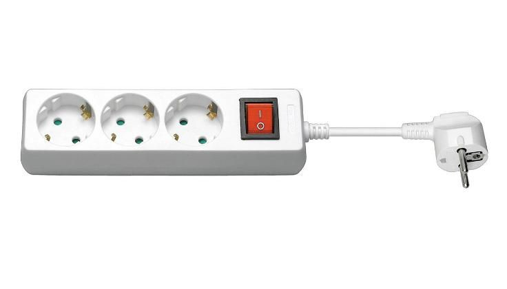 Image of Microconnect GRU0035WS power extension 5 m 3 AC outlet(s) White