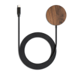 Woodcessories MAGPAD Smartphone Black, Wood USB Wireless charging Indoor