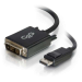 C2G 84330 adaptador de cable de vídeo 3 m DisplayPort DVI-D Negro