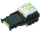 TelegÃ¤rtner F00020A2130 wire connector T568A Black