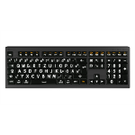 Logickeyboard LKB-LPWB-A2M-DE keyboard Universal USB QWERTZ German Black
