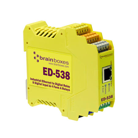 Brainboxes ED-538 electrical relay Yellow