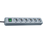 Brennenstuhl Eco power extension 1.5 m 6 AC outlet(s) Grey