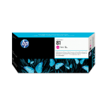 HP 81 magenta DesignJet printkop en printkopreiniger voor kleurstofinkt