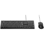 Belkin BBZ014FR keyboard Mouse included Universal USB AZERTY French Black