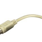 Videk 5 Pin Din F to Mini 6 Pin Din M Adapter Cable 0.2Mtr