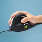 R-Go Tools Ergonomic mouse R-Go HE Break with break software, medium (hand size 165-185 mm), right-handed, Wired, black
