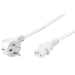 Microconnect PE010430W strömkablar Vit 3 m Strömkontakt typ E+F C13 coupler