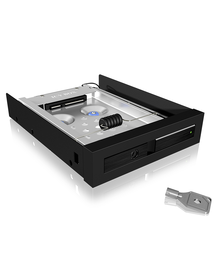 ICY BOX IB-2217ASTS 8.89 cm (3.5") Storage drive tray Black