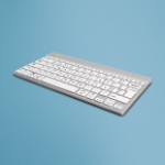 R-Go Tools Ergonomic keyboard R-Go Compact Break, compact keyboard with break software, QWERTY (PT), Bluetooth, white