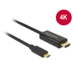 DeLOCK 85258 video cable adapter 1 m USB Type-C HDMI Black