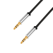 LogiLink CAB1104 audio cable 1 m 3.5mm Black, Silver