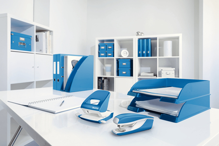 Leitz NeXXt 55021036 stapler Blue, Metallic