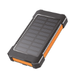 LogiLink Mobile Power Bank, LiPo, 6.000mAh, USB-C in/out, solar, w/flashlight, black