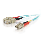 C2G 85532 fibre optic cable 2 m LC SC OFNR Turquoise