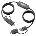 Plugable Technologies USBC-TRAN USB cable USB 3.2 Gen 1 (3.1 Gen 1) 78.7" (2 m) USB A Black