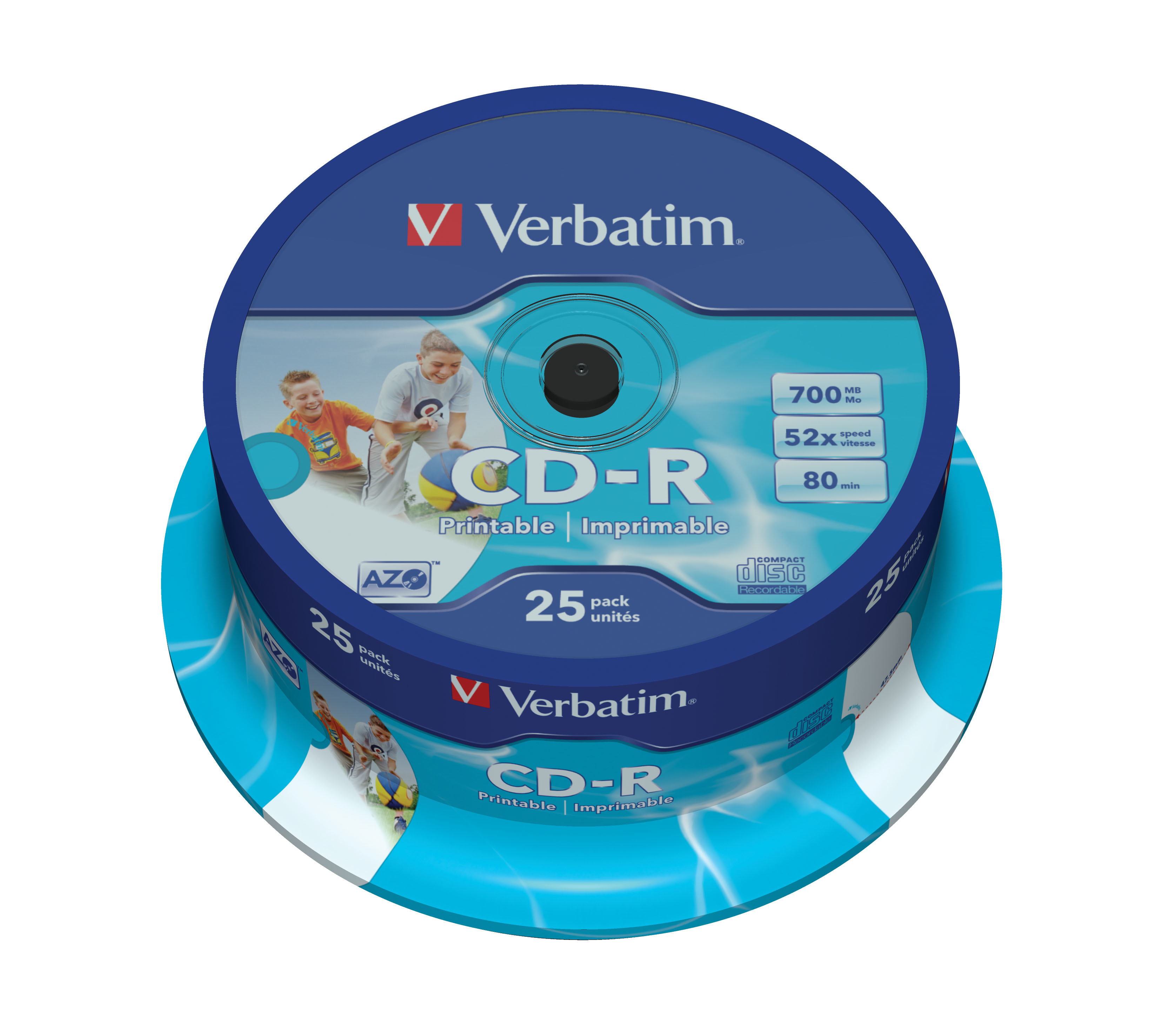 Image of Verbatim CD-R AZO Wide Inkjet Printable 700 MB 25 pc(s)