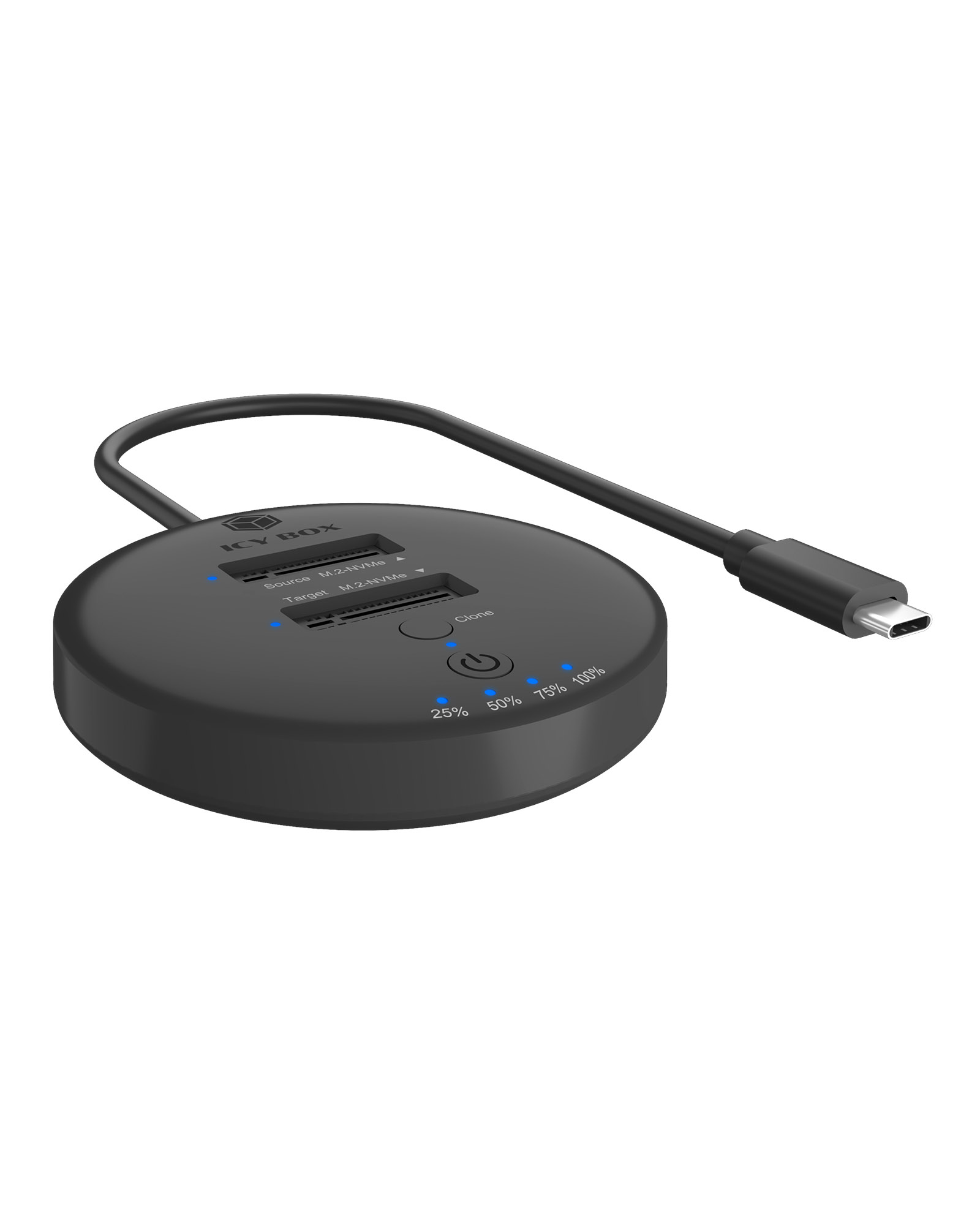 ICY BOX IB-1612MCL-C31 USB 3.2 Gen 2 (3.1 Gen 1) Type-C Black