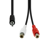ProXtend 3-Pin to 2 x RCA Cable M-F