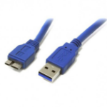 Techly ICOC-MUSB3-FL-010 USB cable 1 m USB 3.2 Gen 1 (3.1 Gen 1) USB A Micro-USB B Blue