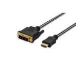 Ednet 84487 video kabel adapter 5 m HDMI DVI-D Zwart