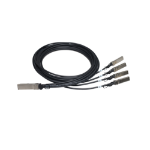 HPE Networking Comware X240 40G QSFP+ to 4x10G SFP+ 5m Direct Attach Copper Splitter Cable