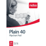 Nobo Flipchart Pad Plain 580x810mm 40 Sheets