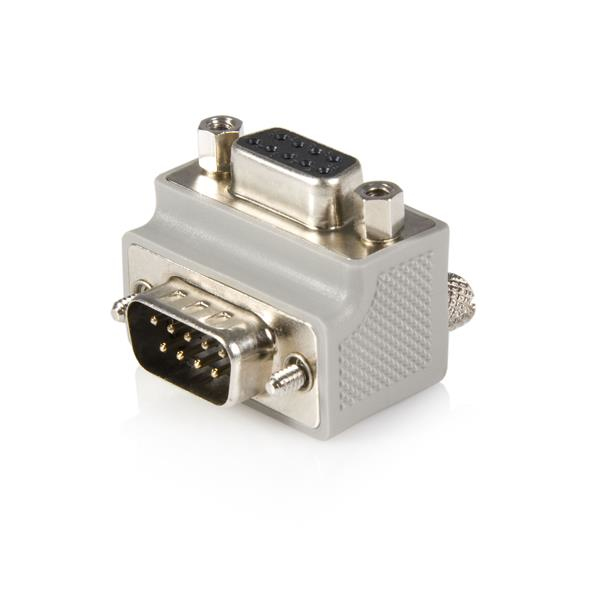 Image of StarTech.com Right Angle DB9 to DB9 Serial Cable Adapter Type 2 - M/F