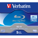Verbatim 43715 blank Blu-Ray disc BD-R 25 GB 5 pc(s)