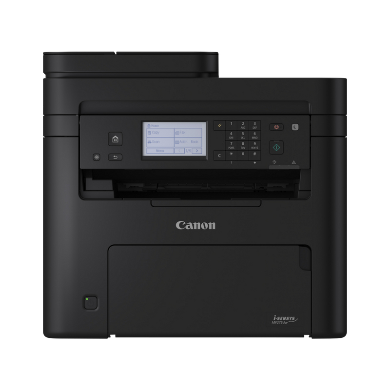 5621C025 CANON i-SENSYS MF275dw Monochrome laser Print, copy, scan, fax Single sided: Up to 29  ppm (A4) Double sided: Up to 18.5 ipm (A4) Up to 600 x 600 dpi