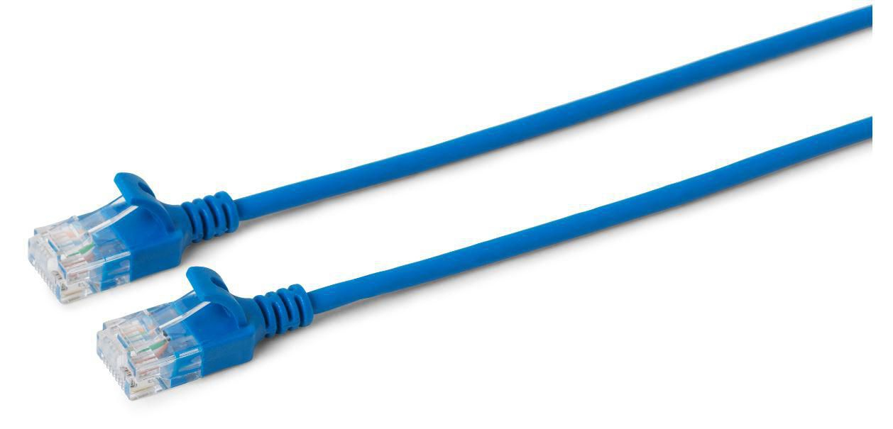 Image of Microconnect V-UTP6A15B-SLIM networking cable Blue 15 m Cat6a...