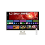 LG 31.5' 4K UHD Smart Monitor with webOS, USB-C PD 65W, AirPlay 2, Screen Share, Bluetooth, Magic Remote support, and tilt adjustable stand