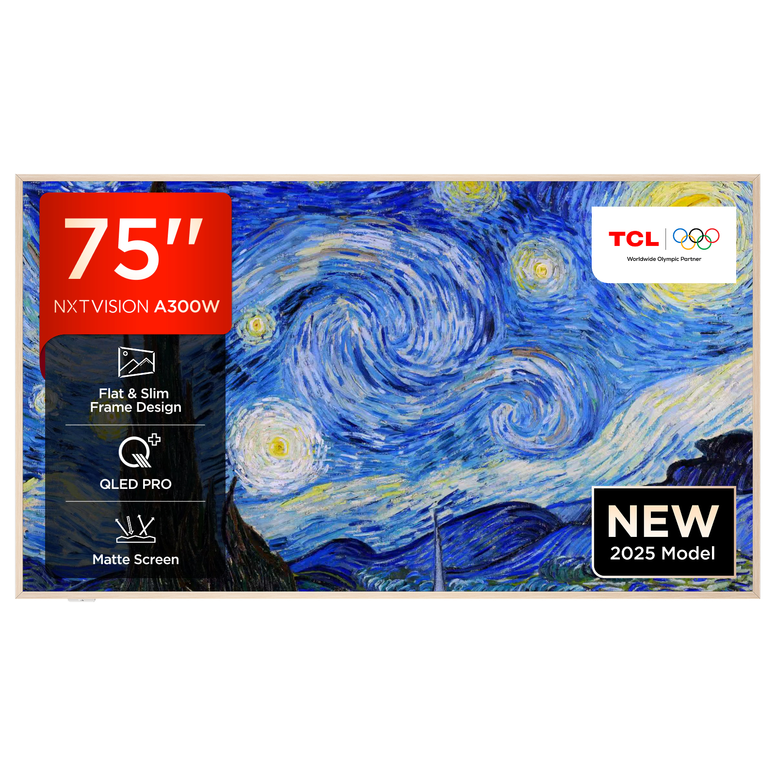 TCL 75A300W-UK TV 190.5 cm (75") 4K Ultra HD Smart TV Wi-Fi White 450 cd/m²