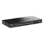 D-Link 28-Port Gigabit SFP Stackable Smart Managed Switch with 4 x Combo and 4 x 10G SFP+ Ports
